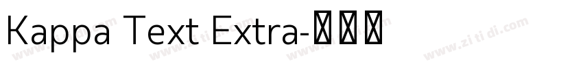 Kappa Text Extra字体转换